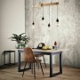 Lampadario Detroit 150 Nero Legno