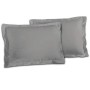 Federa Lovely Home 100 % cotone 2 Pezzi Grigio chiaro (50 x 70 cm)