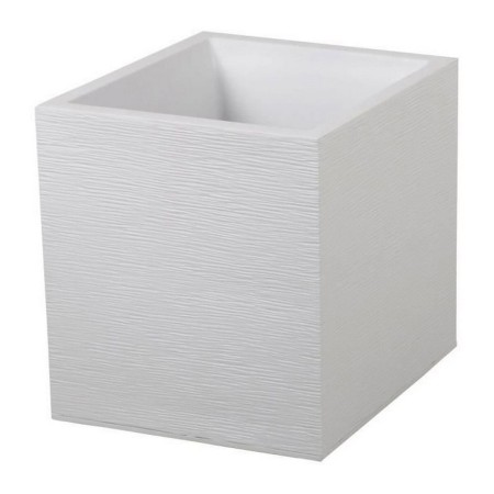 Vaso EDA Graphit Plastica Bianco Pătrat (39 x 39 x 43 cm)