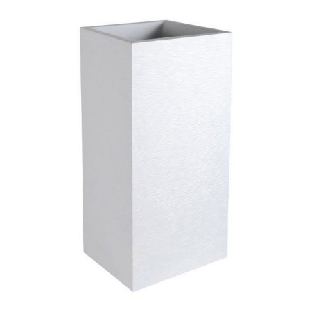 Vaso EDA Graphit Plastica Bianco Pătrat (39,5 x 39,5 x 80 cm)