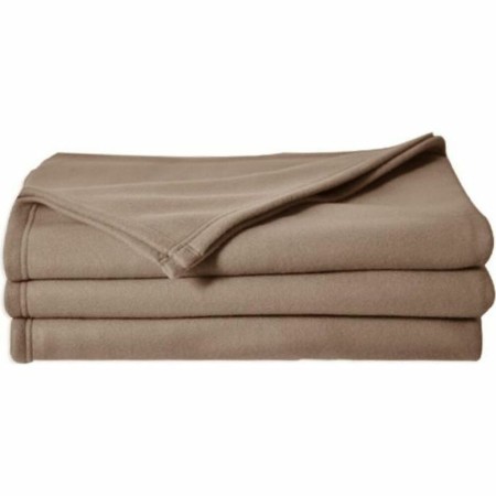 Coperta Poyet Motte 100 % poliestere Marrone (220 x 240 cm)