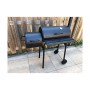 Barbecue a Carbone con Coperchio e Ruote Nero (112 x 63 x 112 cm)