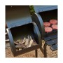 Barbecue a Carbone con Coperchio e Ruote Nero (112 x 63 x 112 cm)