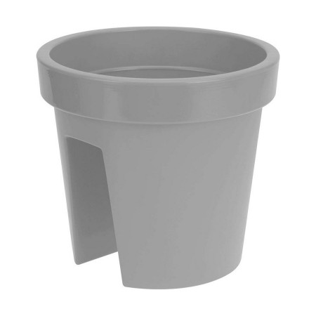 Vaso per ringhiera Plastiken Grigio polipropilene (Ø 28 cm)