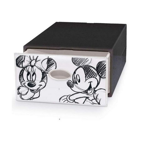 Cassettiera Domopak Living Mickey & Minnie Plastica Grigio scuro (28 x 40 x 15 cm)