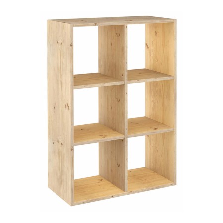 Scaffale Astigarraga Dinamic 6 Cubi Componibile Naturale Pino (70,8 x 33 x 105,4 cm)