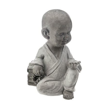 Statua Decorativa Atmosphera Buddha Bimbo Grigio Magnesio (38,5 x 28,5 x 21,5 cm)