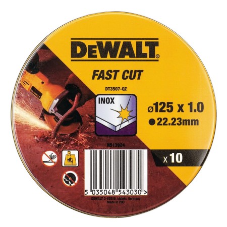 Disco da taglio Dewalt Fast Cut dt3507-qz 10 Unità 115 x 1 x 22,23 mm