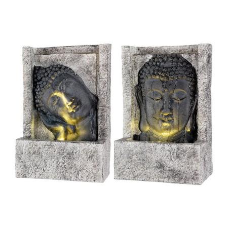 Fontana da giardino Viso Buddha Poliresina (13,5 x 28 x 40 cm)