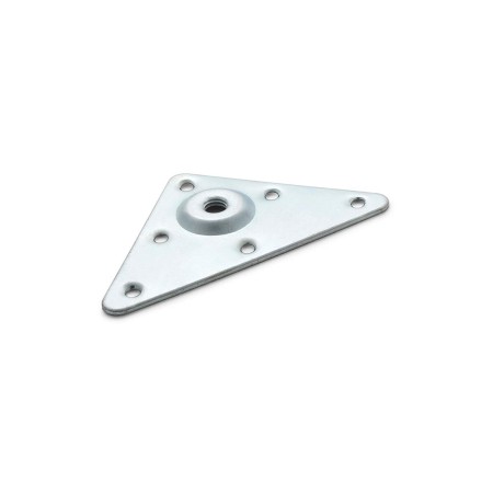 Piastra di fissaggio Rei 484 Gambe Argentato Acciaio 4 Unità (92 x 7 x 92 mm)