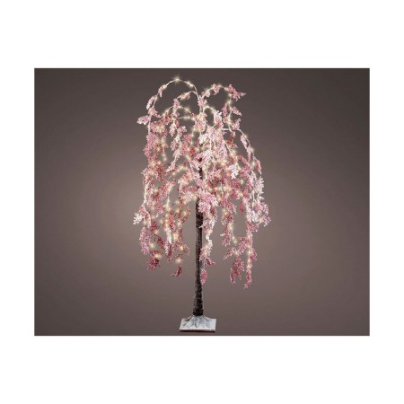 Albero di Natale Esterno Luce LED Rosa Salice Nevoso (180 cm)