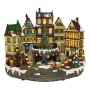 Decorazione Natalizia Christmas Village Luce LED Scena Paese (25,5 x 40 x 31,5 cm)