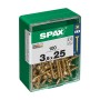 Scatola a viti SPAX Yellox Legno Testa piatta 100 Pezzi (3,5 x 25 mm)