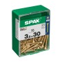 Scatola a viti SPAX Yellox Legno Testa piatta 75 Pezzi (3,5 x 30 mm)