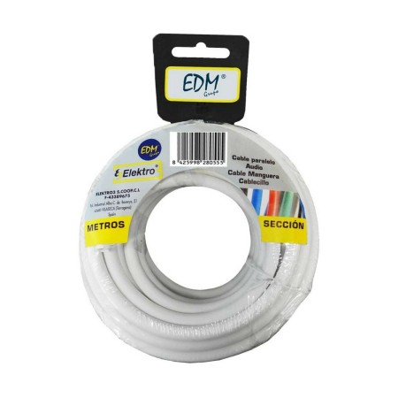 Cavo EDM 2 X 0,5 mm 10 m Bianco