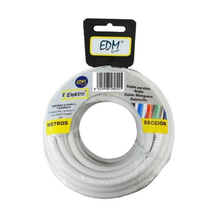 Cavo EDM 2 x 1 mm Bianco 20 m