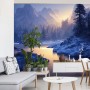 Carta Da Parati Breathtaking Nature Mountain Landscape, 3D- Dimensione: 520x318 cm