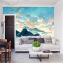 Carta Da Parati Fairy Land, Contemporary Art, Poetic Scenery Background, Oil Canvas Painting- Dimensione: 180x120 cm