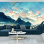 Carta Da Parati Fairy Land, Contemporary Art, Poetic Scenery Background, Oil Canvas Painting- Dimensione: 450x300 cm