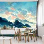 Carta Da Parati Fairy Land, Contemporary Art, Poetic Scenery Background, Oil Canvas Painting- Dimensione: 104x70.5 cm