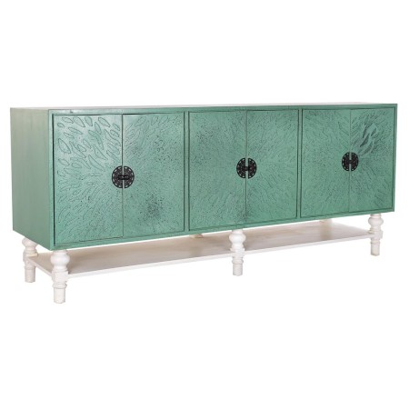 Credenza DKD Home Decor Turchese Metallo Legno (200 x 55 x 85 cm)