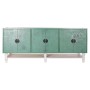 Credenza DKD Home Decor Turchese Metallo Legno (200 x 55 x 85 cm)