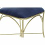 Sedia da Sala da Pranzo DKD Home Decor Azzurro Dorato Poliestere Ottone (45 x 42 x 88,5 cm)