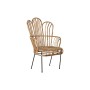 Sedia con Braccioli DKD Home Decor Naturale Rattan (68 x 46 x 106 cm)