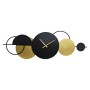 Orologio da Parete DKD Home Decor Nero Dorato Metallo (123 x 5 x 48 cm)