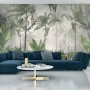 Carta Da Parati Tropical Trees And Leaves For Digital Printing Wallpaper, Custom Design Wallpaper - 3D- Dimensione: 90x60 cm