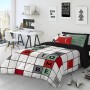 Copripiumino Naturals Scrabble (260 x 220 cm) (Osimano)