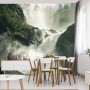 Carta Da Parati A Flowing Waterfall In Norway- Dimensione: 90x60 cm