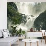 Carta Da Parati A Flowing Waterfall In Norway- Dimensione: 90x60 cm