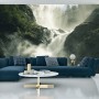 Carta Da Parati A Flowing Waterfall In Norway- Dimensione: 135x90 cm