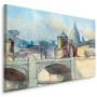 Pittura su tela Ponte A Roma- Dimensione: 30x20 cm