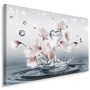 Pittura su tela Fiori Di Magnolia E Gocce D&amp039acqua 3D- Dimensione: 40x30 cm