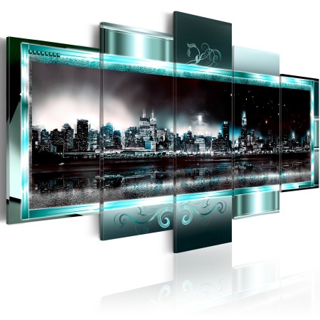 Quadro - Turquoise New York: Starry Night