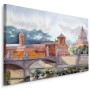 Pittura su tela Splendidi Paesaggi Di Roma- Dimensione: 70x50 cm