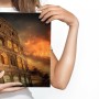 Pittura su tela Colosseo Romano Di Notte- Dimensione: 40x30 cm