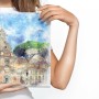 Pittura su tela Palazzo A Roma- Dimensione: 80x120 cm