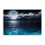 Pittura su tela Mare Di Notte Con La Luna- Dimensione: 90x60 cm