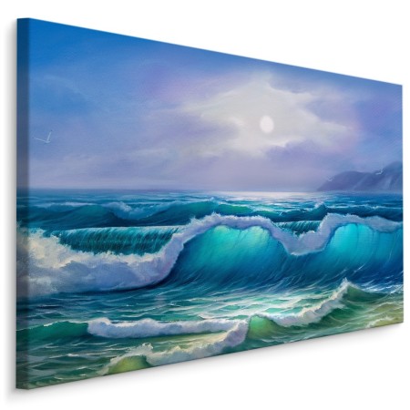 Pittura su tela Marea Dipinta Al Mare- Dimensione: 70x50 cm