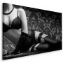 Pittura su tela Donna In Sensuale Lingerie Vintage- Dimensione: 70x50 cm