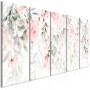 Quadro - Waterfall of Roses (5 Parts) Narrow - First Variant