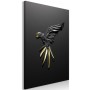 Quadro - Black Parrot (1 Part) Vertical