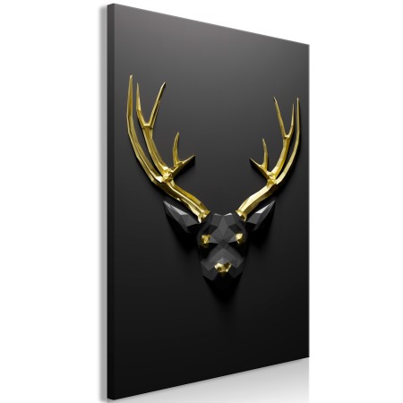 Quadro - Golden Antlers (1 Part) Vertical