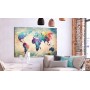 Quadro di sughero - Colorful World Map