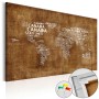 Quadro di sughero - The Lost Map [Cork Map - Italian Text]