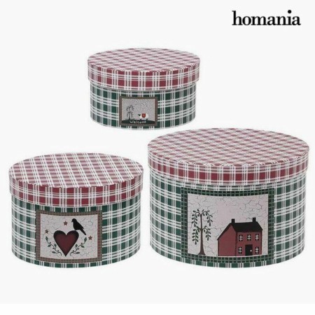 Scatola Decorativa Homania (3 uds) Cartone