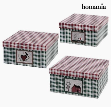 Scatola Decorativa Homania (3 uds) Cartone